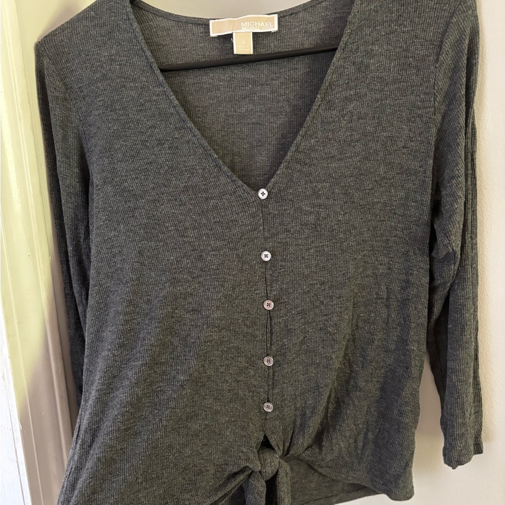 Michael Kors Charcoal Button-Down Women's Shirt